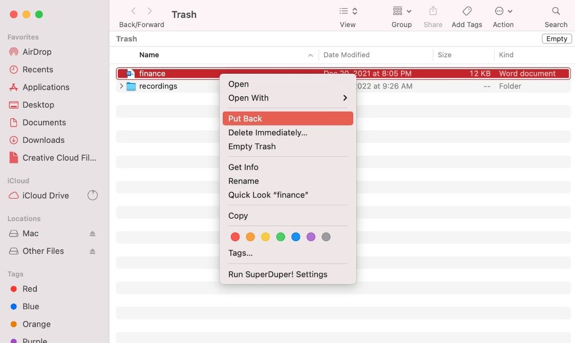 recover deleted files from mac trash