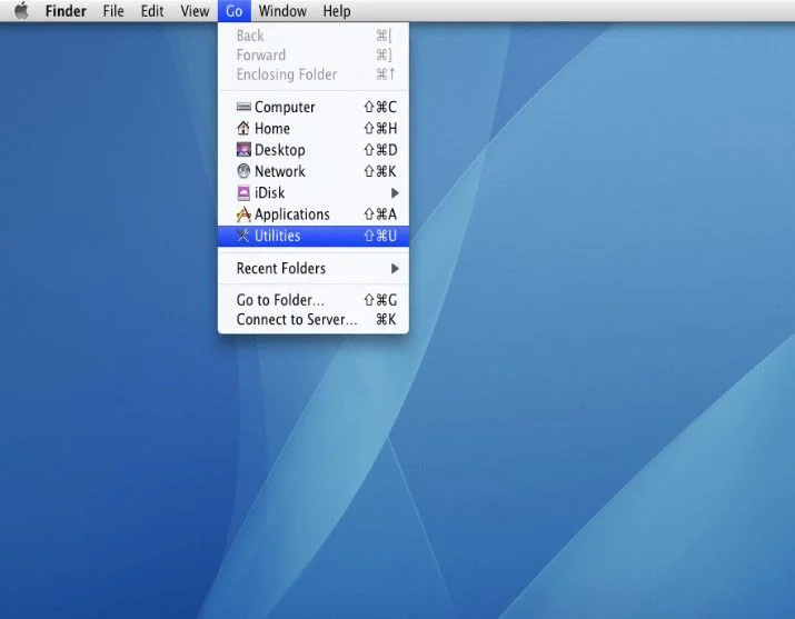 open utilities on mac