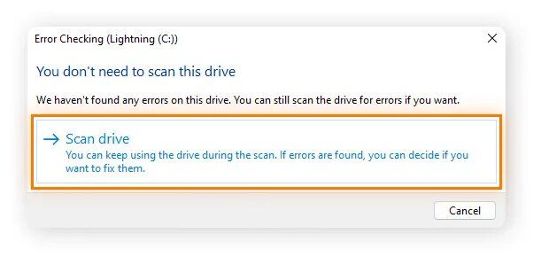 scan the drive before bad sector data recovery