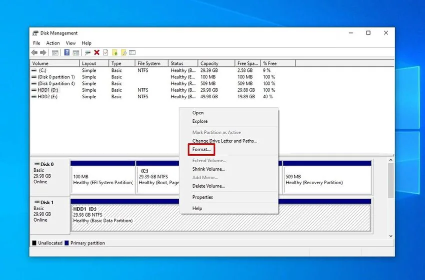 format drive untuk memulihkan bad sector hdd