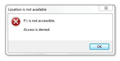 denied access to old hard drive