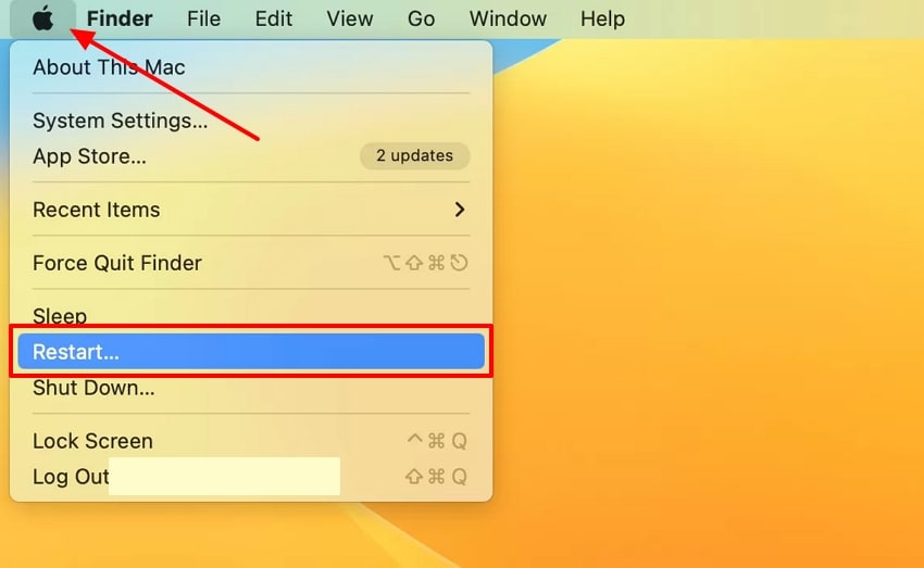 restart mac device