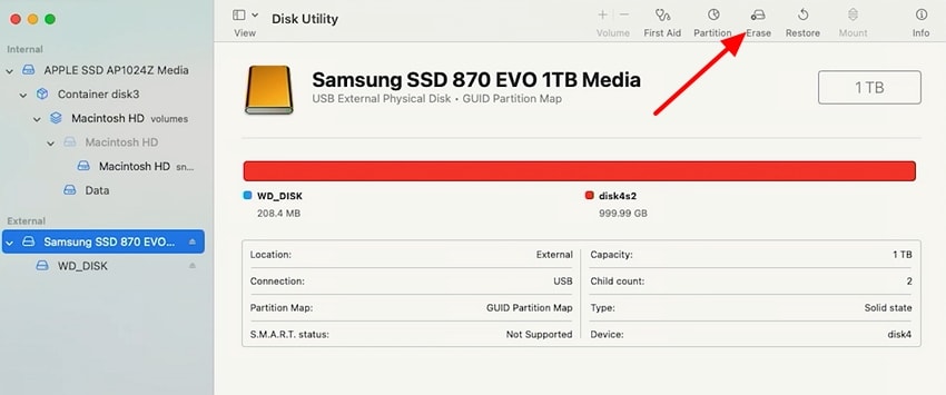 erase and reformat hard drive
