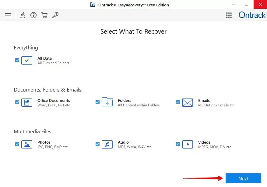 search files with ontrack easyrecovery