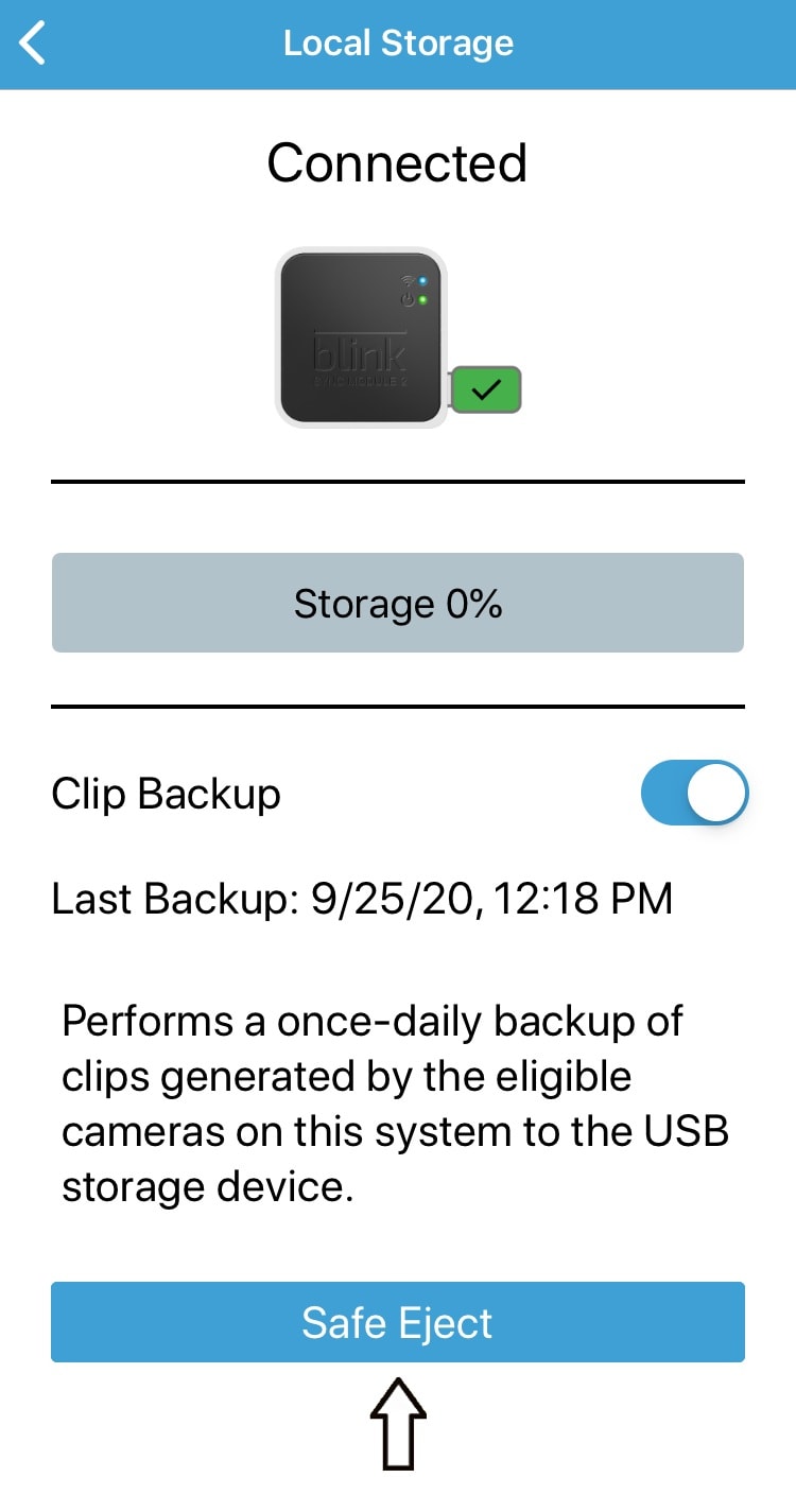 older blink sync module 2 local storage with clip backup status