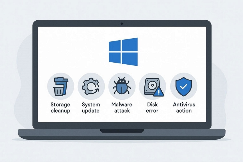 causes of deleted files windows 10
