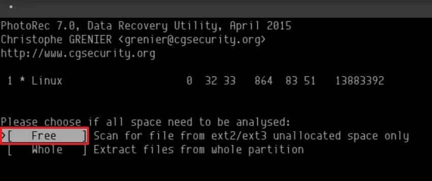 locate the free to scan further