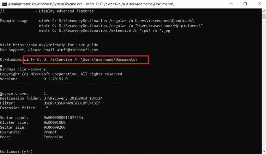 recover deleted ssd files with windows file recovery