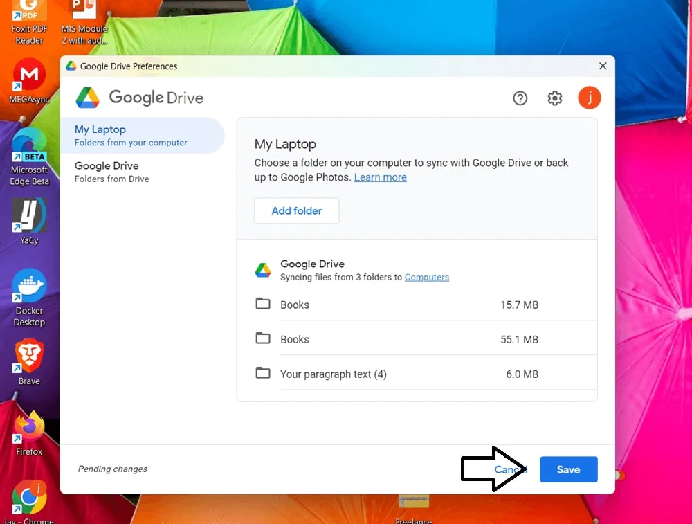 backup from google drive