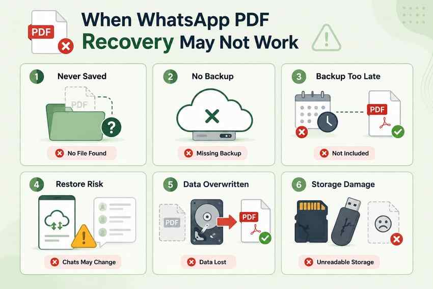 cases preventing whatsapp pdf recovery