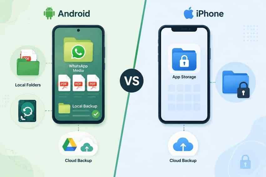 android iphone pdf recovery differences