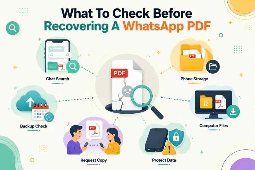 checks before whatsapp pdf recovery