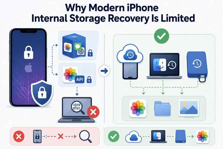photos recovery limitations