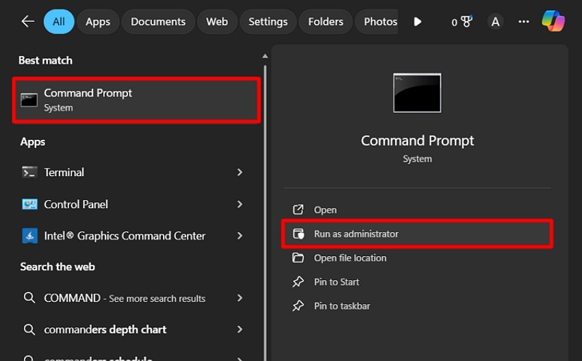 run command prompt as administrator