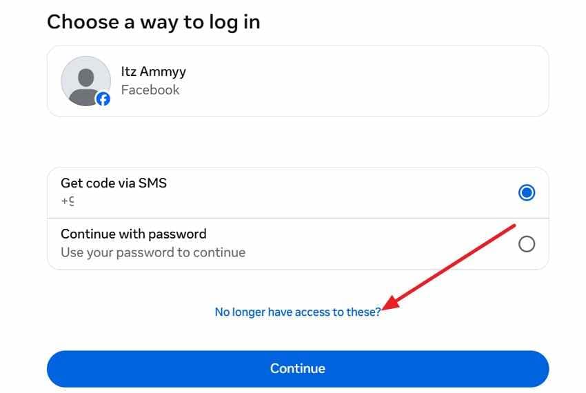 choose no access option