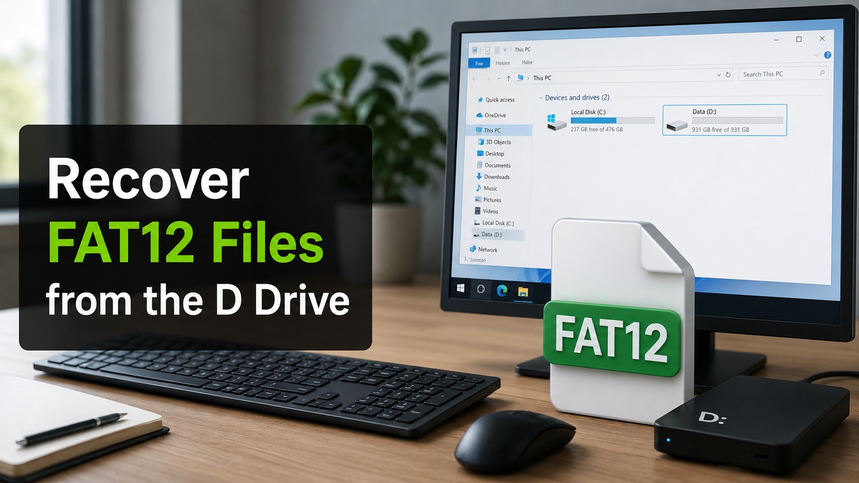 How to Recover FAT12 Files from the D Drive Safely