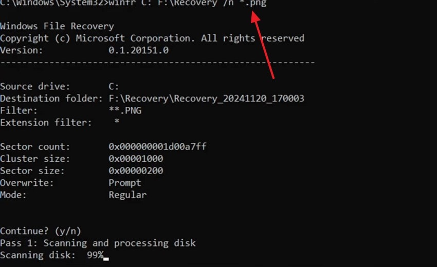 access windows file recovery tool