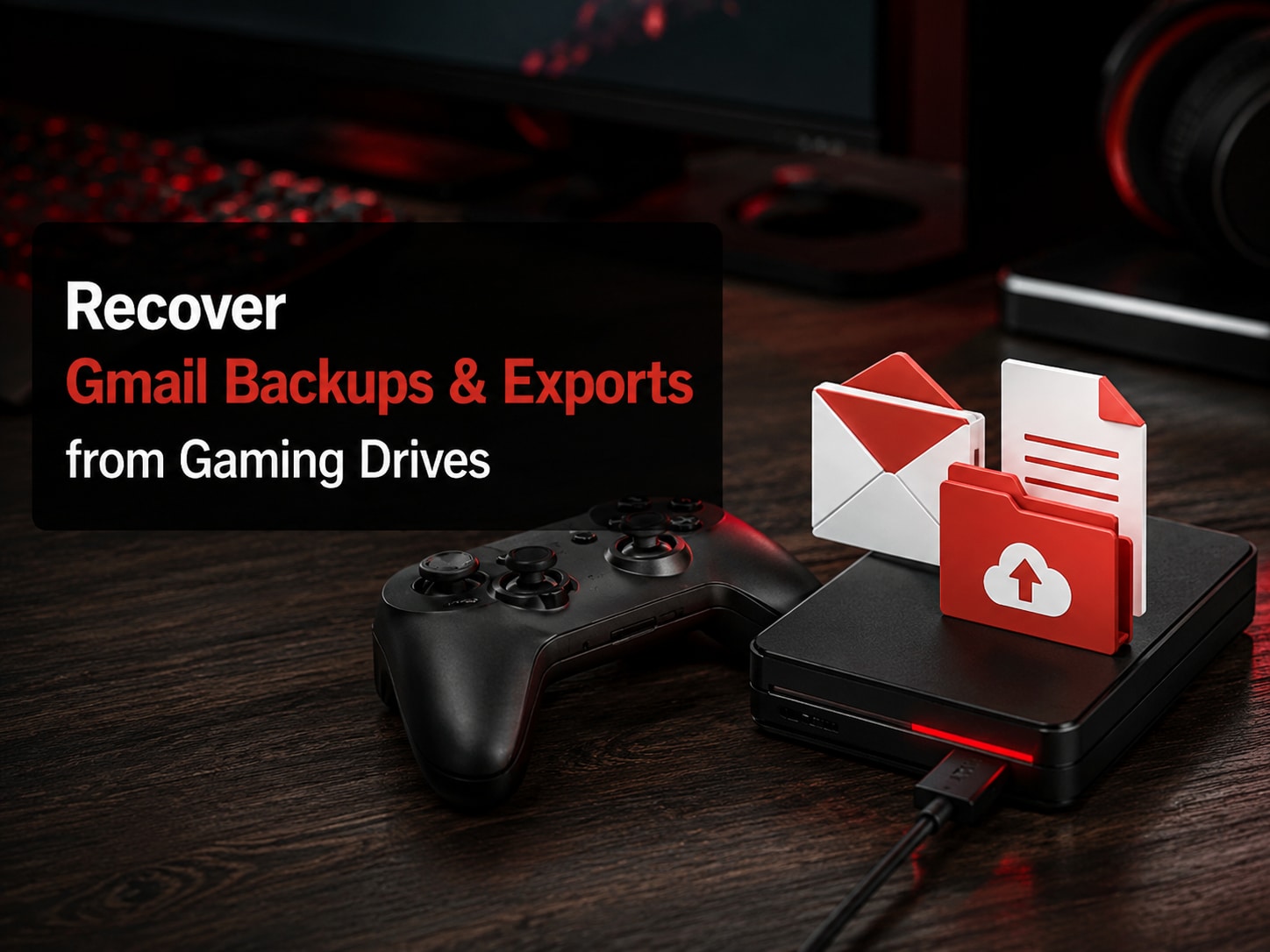 How to Recover Gmail Email Backups and Exports from Gaming Drives