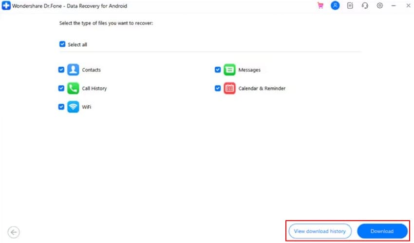 choose files and data