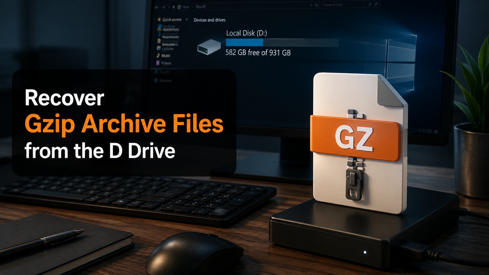 Recover Gzip .GZ Files from the D Drive | Step-by-Step Guide