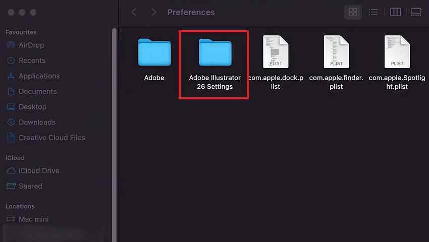 locate mac illustrator recovery data