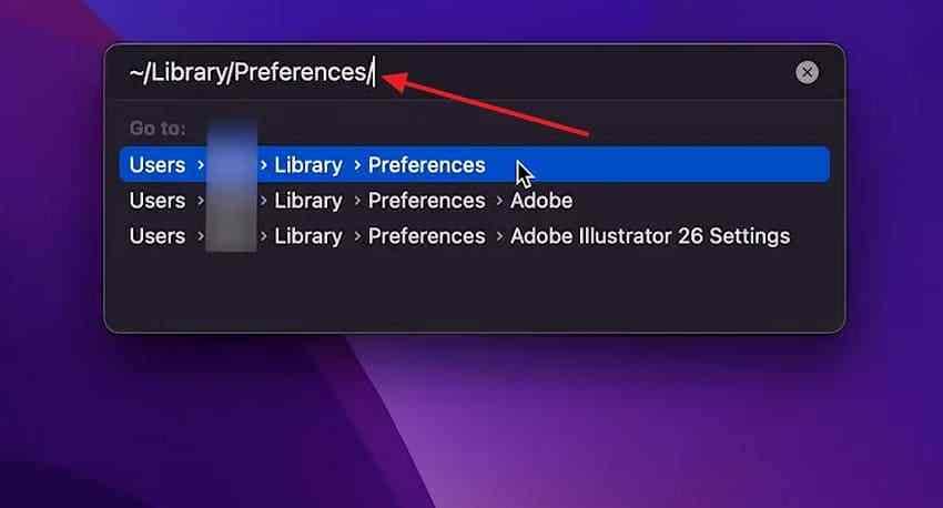 access mac hidden preferences folder