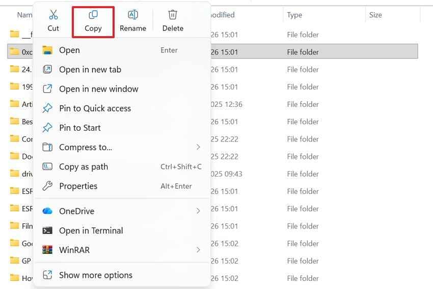 copy files from backup drive