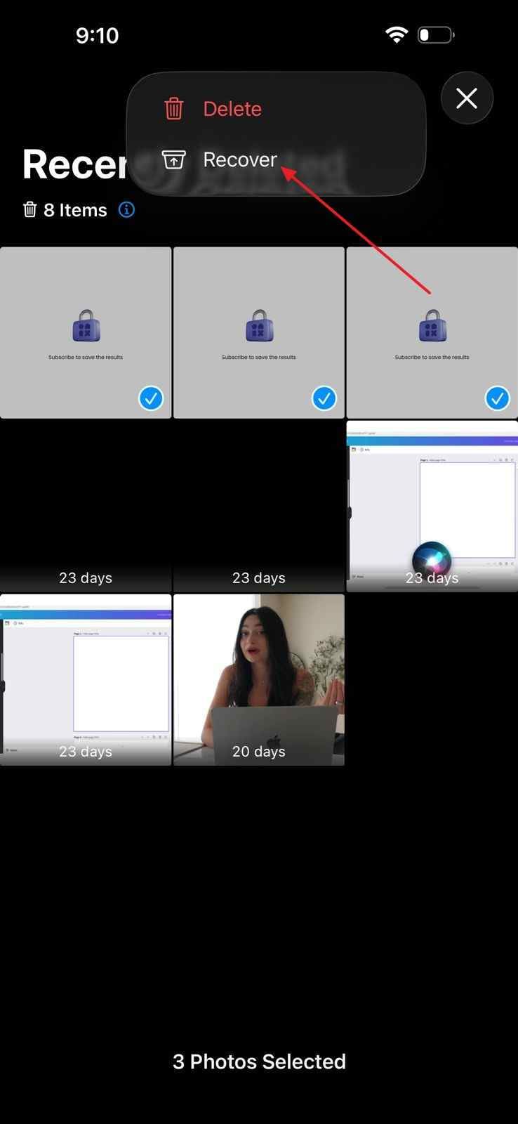 restore deleted iphone photos