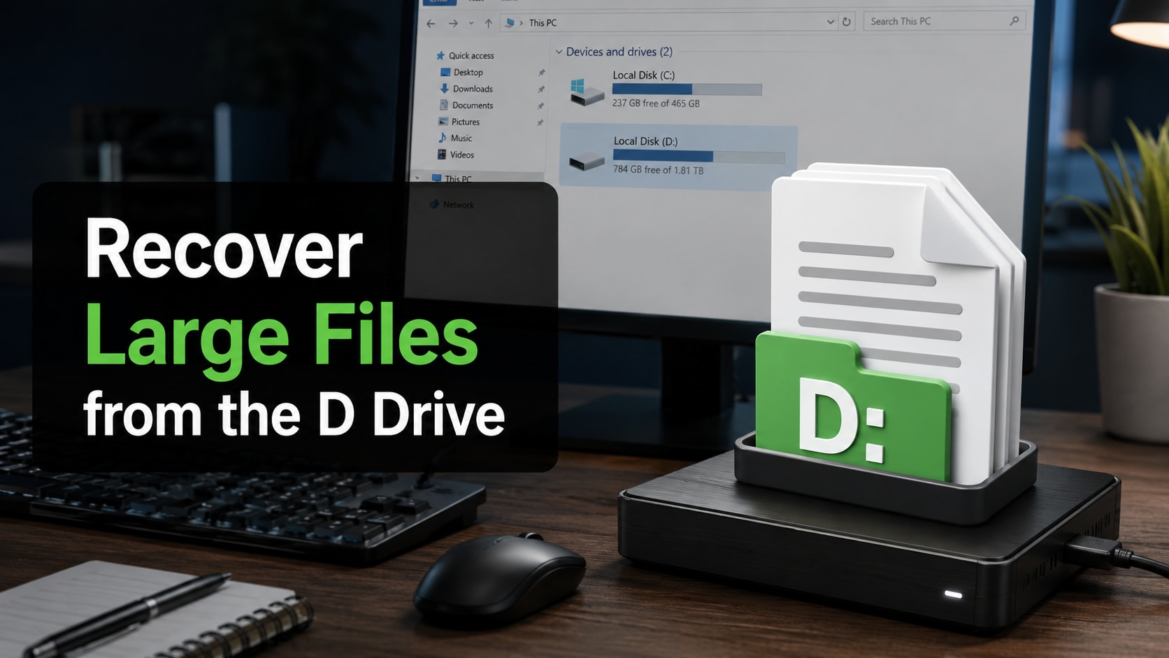 How to Recover Large Files from the D Drive Safely and Effectively