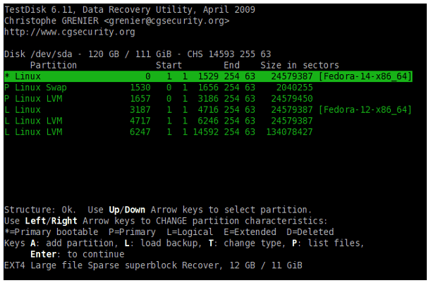 data recovery testdisk linux