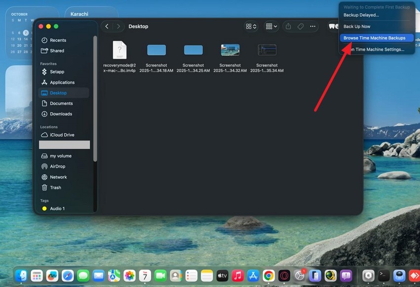 open time machine on mac