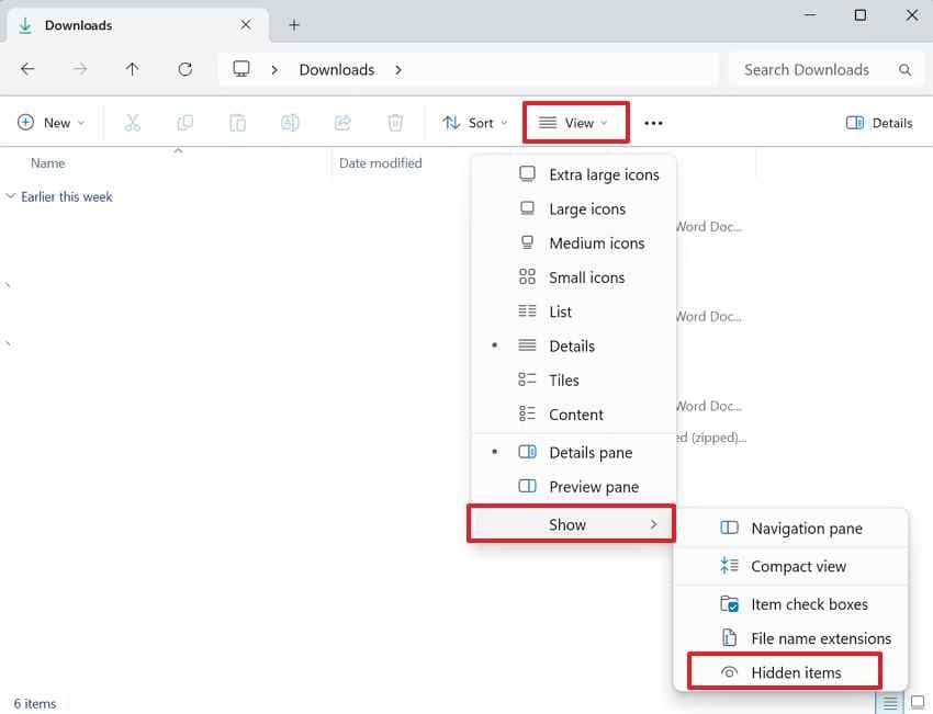 find missing files show card data