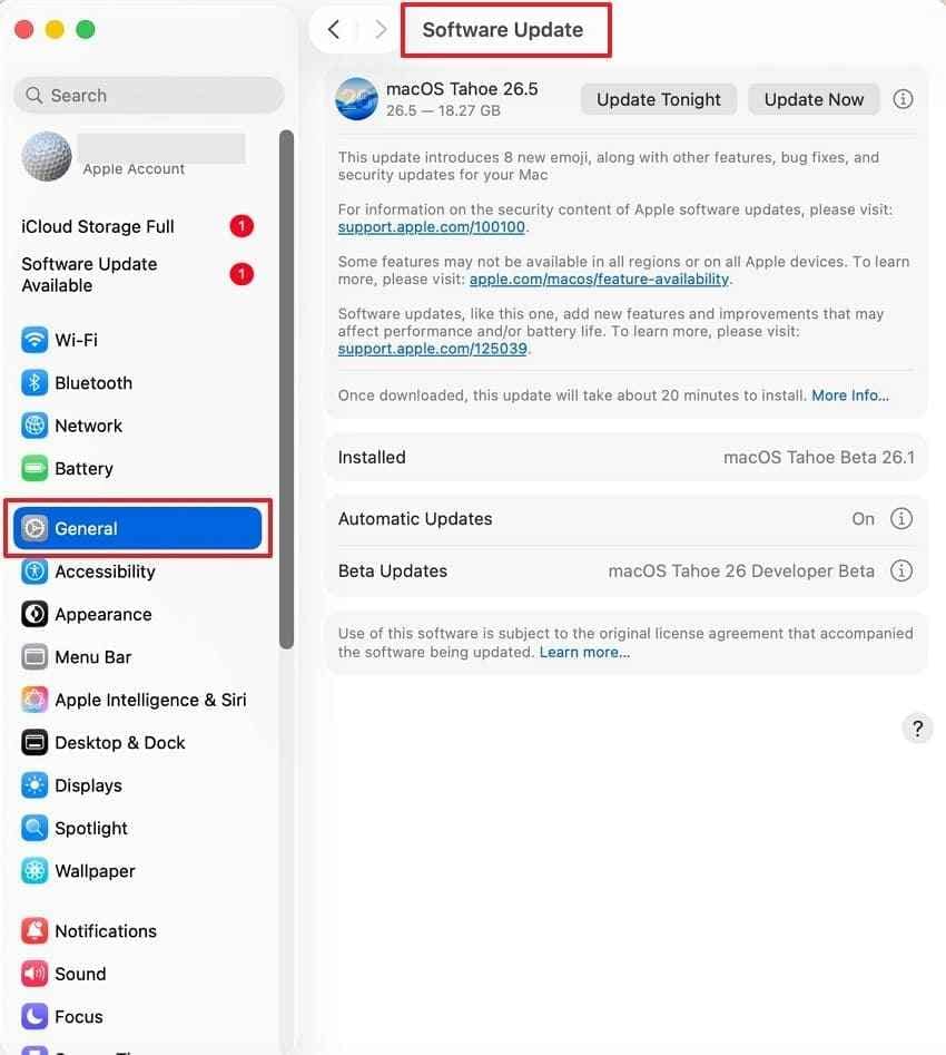 update macos for word stability