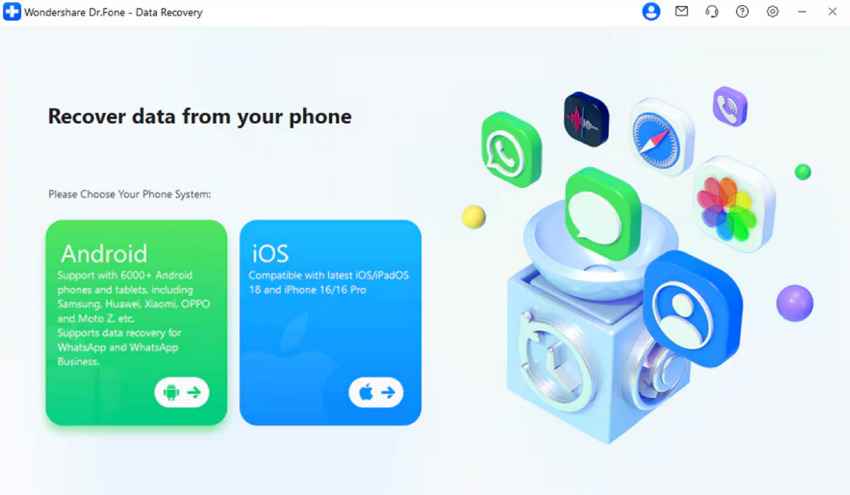 drfone recovery process 