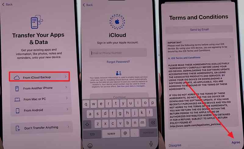 restore iphone from icloud backup