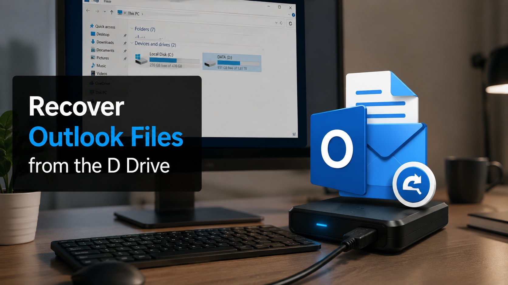 Recover Outlook Data from the D Drive Safely