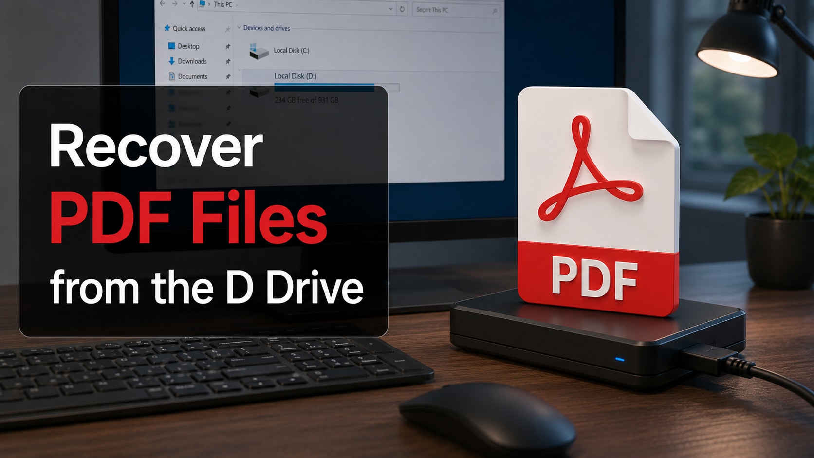 How to Recover PDF Files from the D Drive Safely and Efficiently