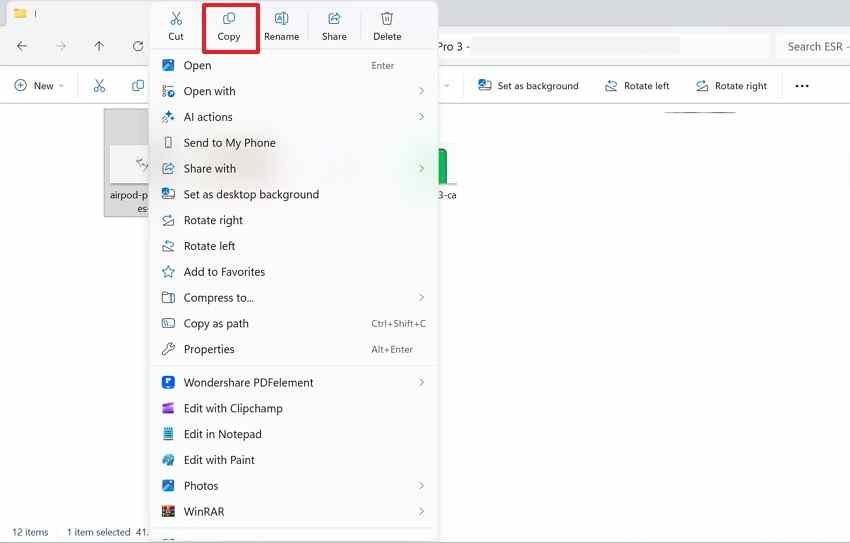 copy photos from backup
