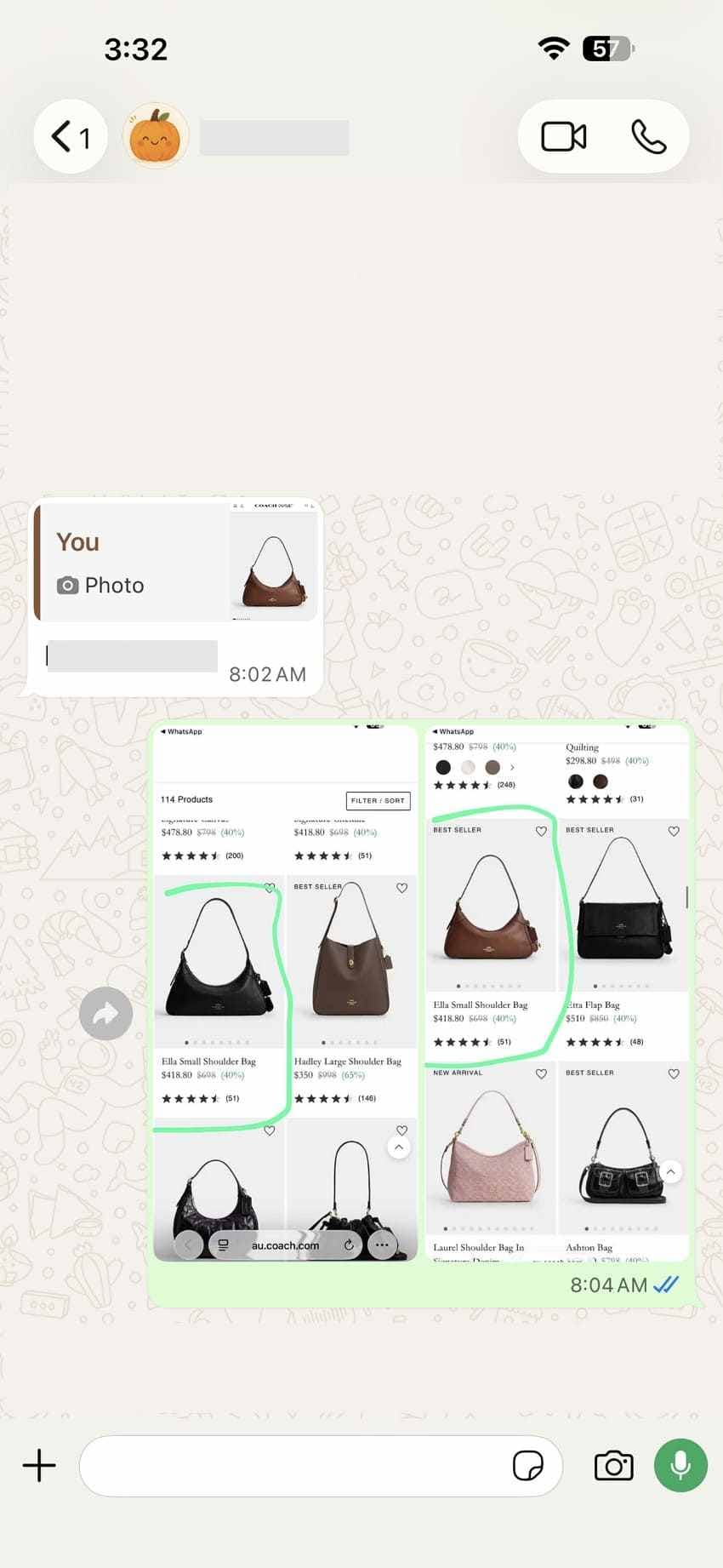 check whatsapp photos