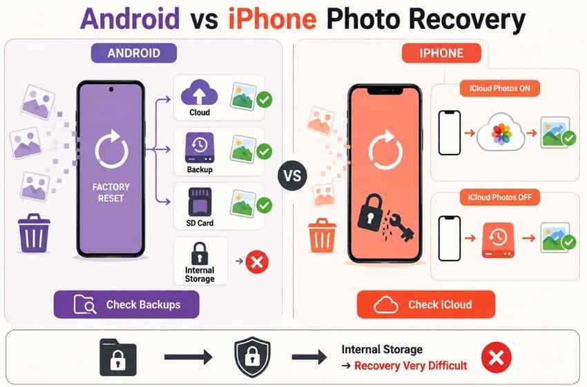 factory reset photo recovery options