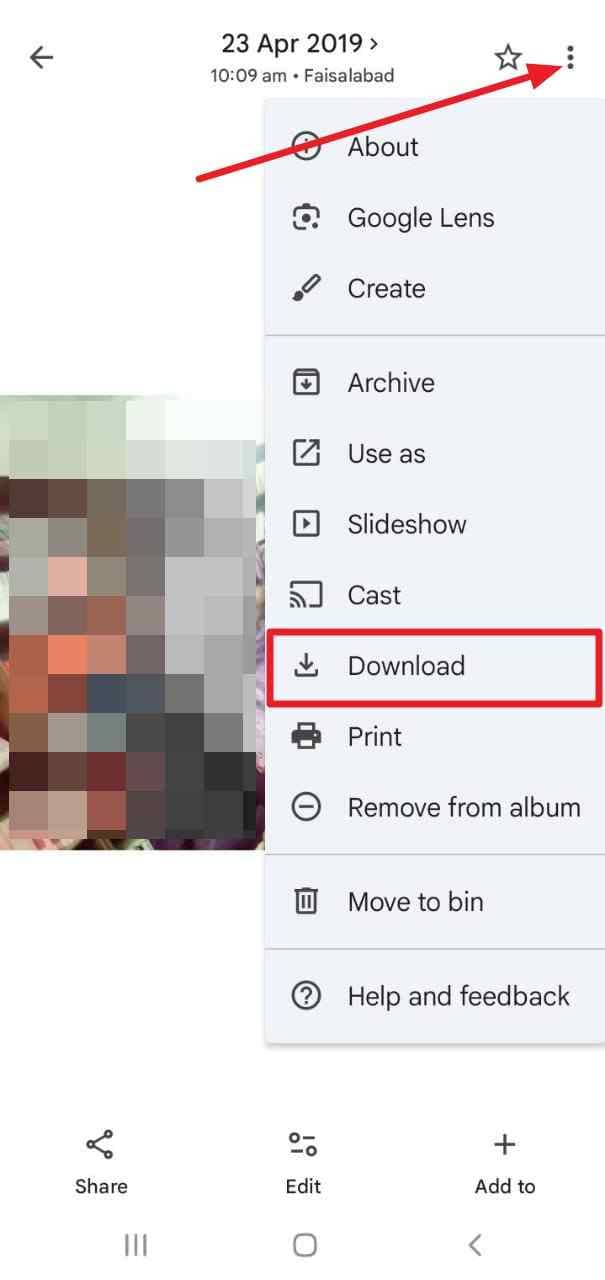 download google photos after reset