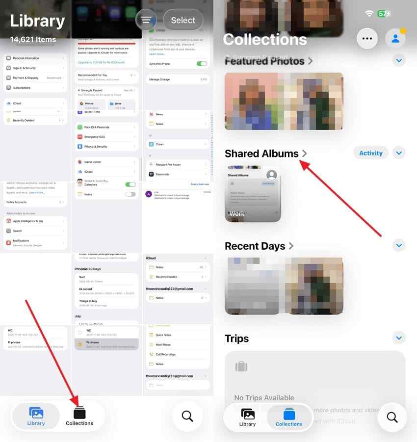 shared albums in iphone photos