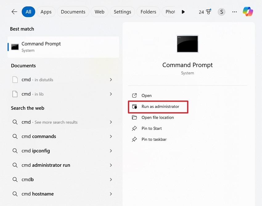 run command prompt administrator