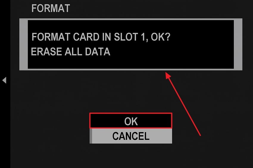 confirm action with ok