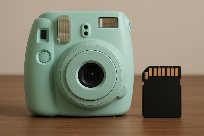 sd card stored in camera