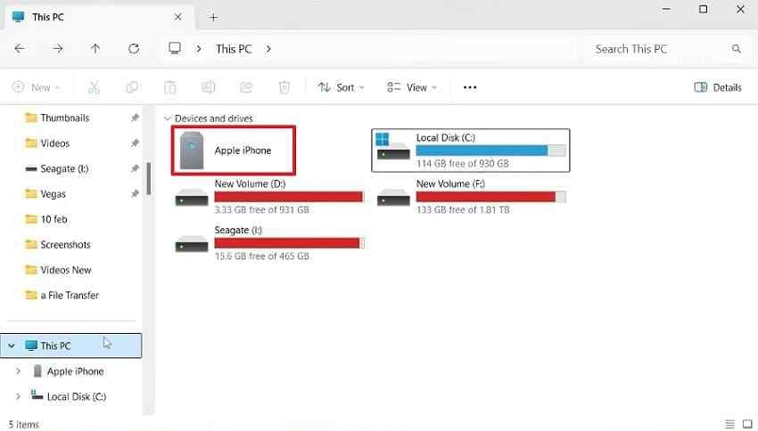 trusted iphone appears on windows