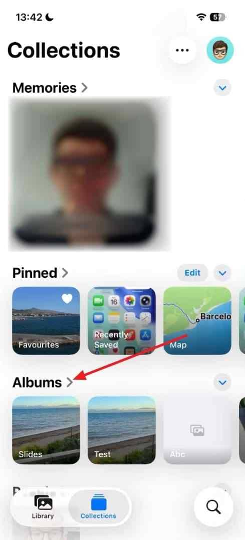 find missing photos inside albums