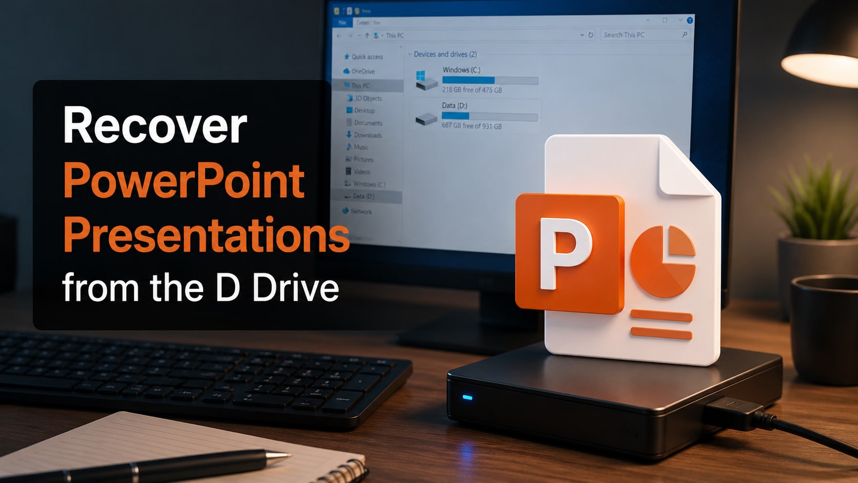 How to Recover PowerPoint Presentations from the D drive Safely