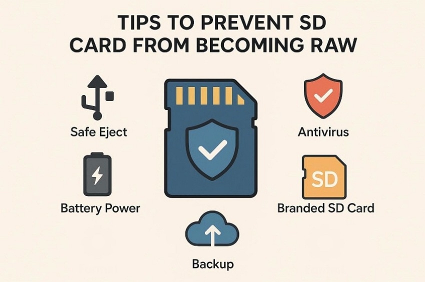 tips to prevent sd from becoming raw