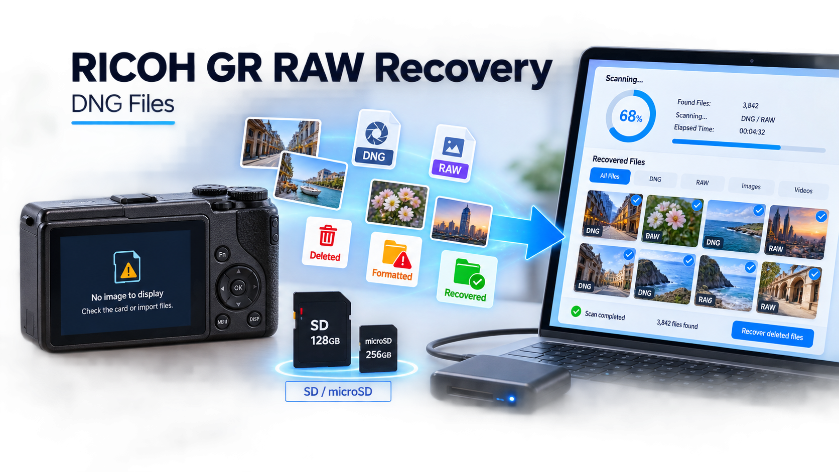 How To Recover RICOH GR RAW Files From SD And microSD Cards